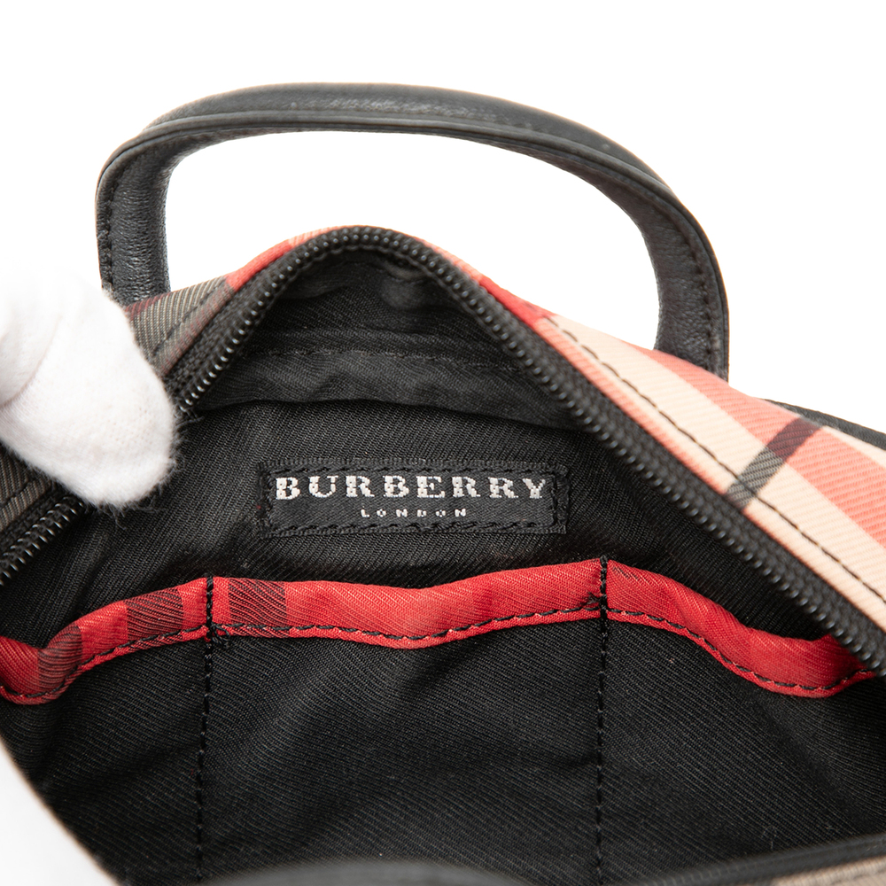 Pre-Loved Burberry Mini Exploded Check Canvas Han… - image 5